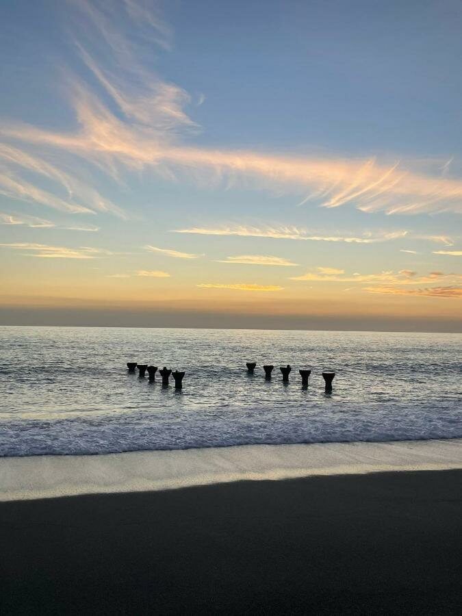 Il mare di Paola al tramonto
